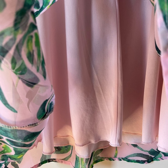 Everly sleeveless floral high neck sundress Pink - Picture 7 of 7